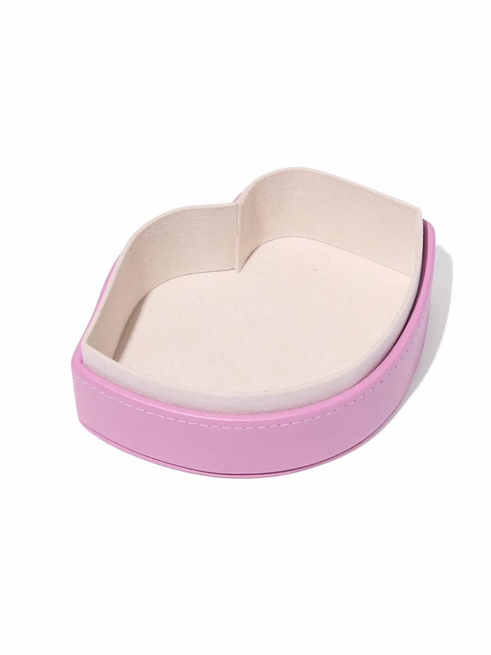 Kendra Scott Pink Lip Shaped Jewelry Box with Gold Accent